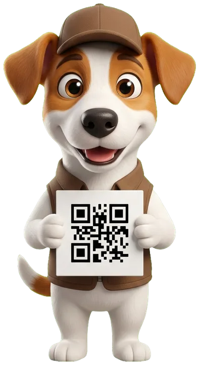 Боб с QR-кодом